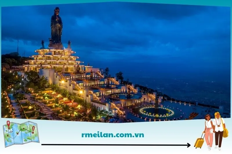 Khám phá các công trình tâm linh nổi tiếng tại núi Bà Đen