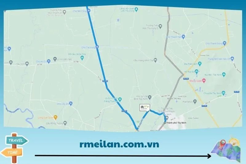 Hướng dẫn đường đi đến Tháp Chóp Mạt Tây Ninh